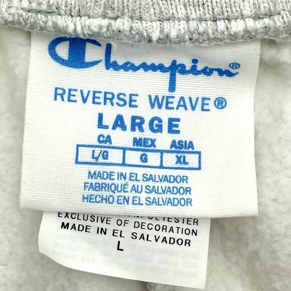 Champion Womens Size Large Reverse Weave Grey Athletic Shorts Gym Athleisure - Picture 3 of 7